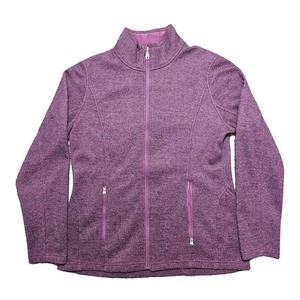 Spyder Women Large Purple Fuschia Full Zip Endure Midweight Fleece Lined Jacket